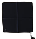 Black Square Handkerchief 100% Silk Scarf