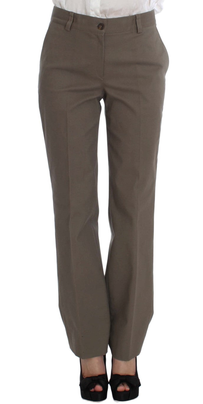 Beige Wool Cotton Suit