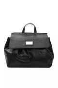 Black Leather Women Shoulder Bag