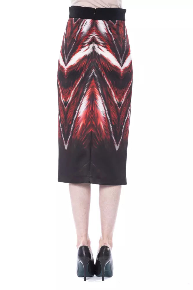 Multicolor Polyester Women Pencil Skirt