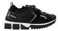 Black Mesh Sorrento Trekking Sneakers Shoes